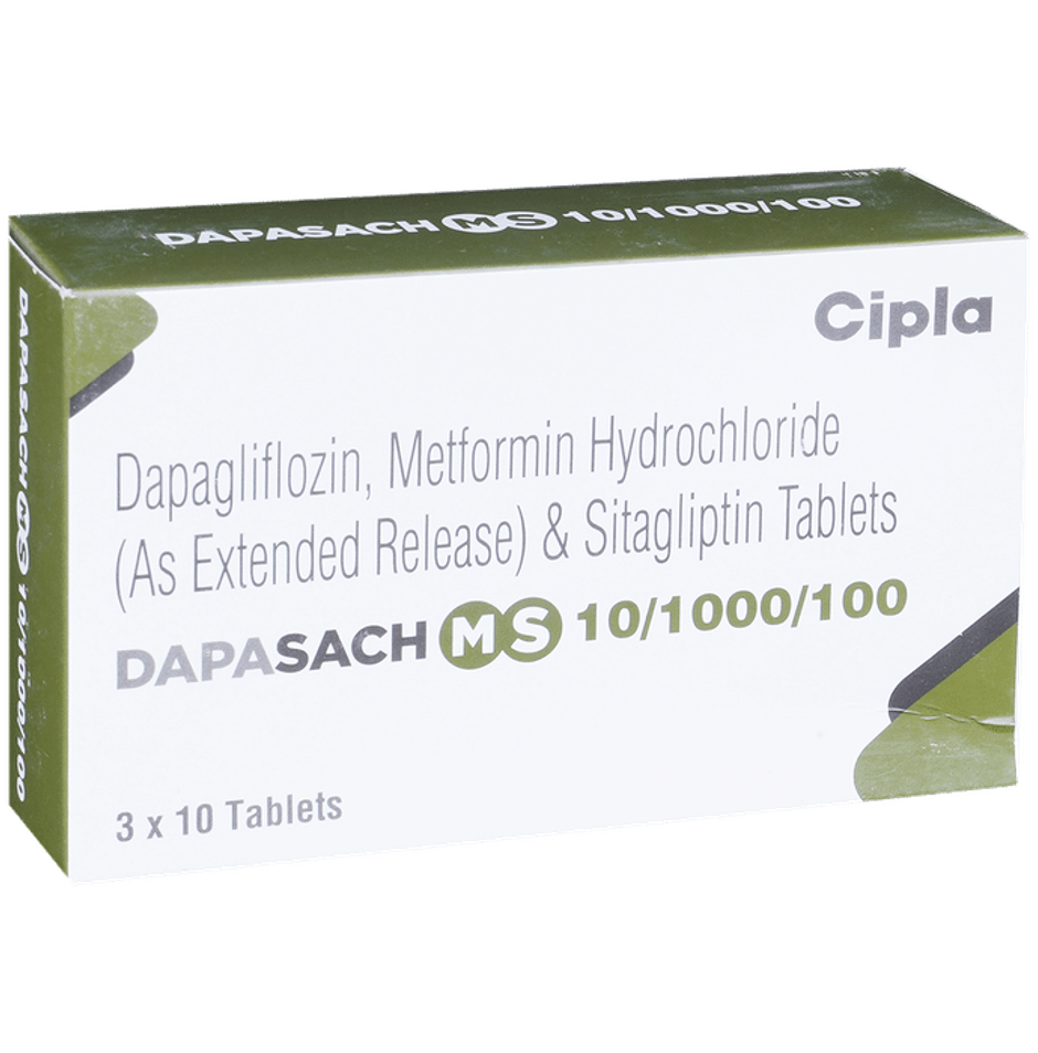 Dapasach MS 10/1000/100 Tablet ER