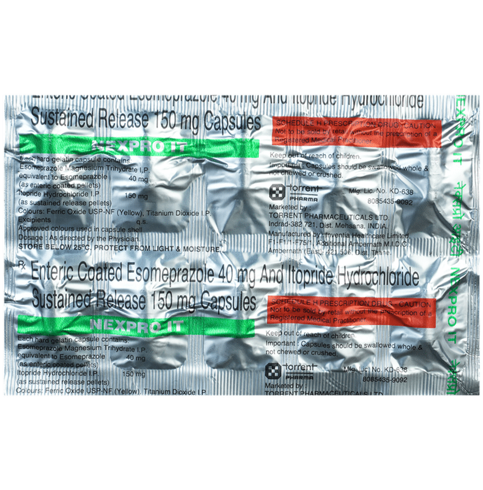 Nexpro IT 40mg+150mg Capsule SR