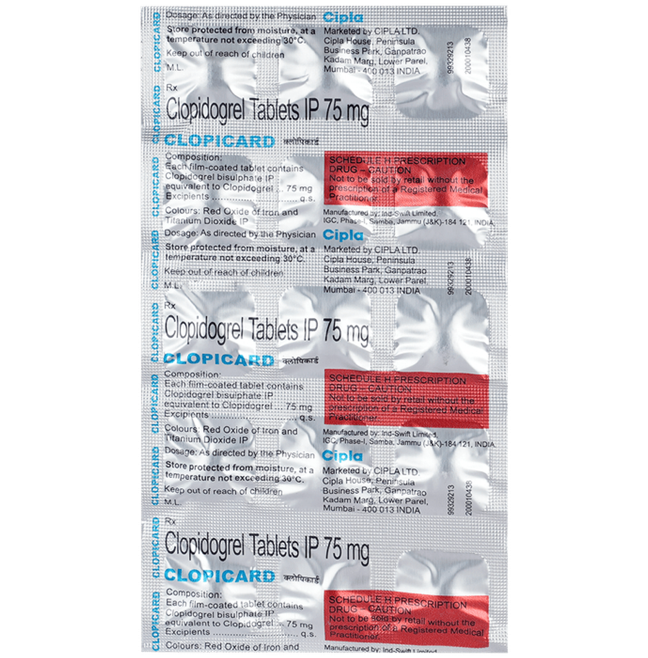 Clopicard 75mg Tablet