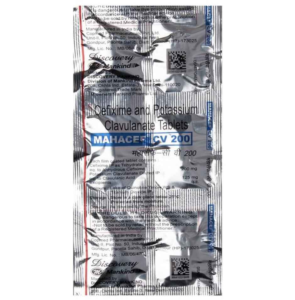 Mahacef-CV 200 Tablet