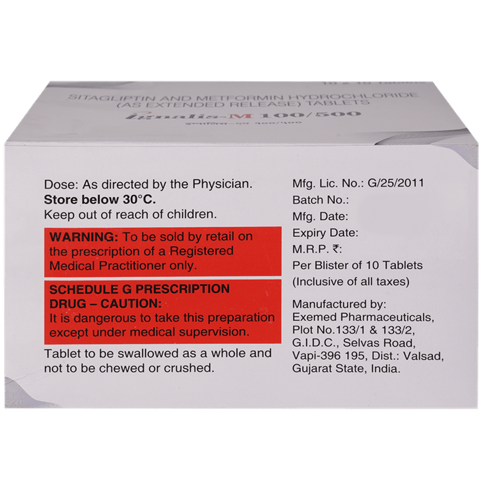 Ignalis-M 100/500 Tablet