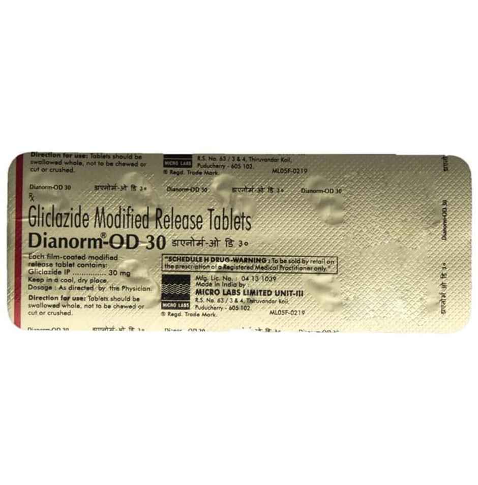 Dianorm-OD 30 Tablet MR