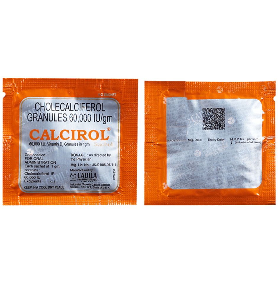 Calcirol 60,000 IU Granules Combo