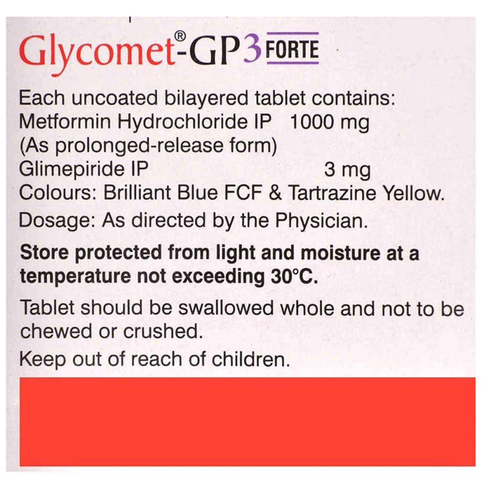 Glycomet-GP 3 Forte Tablet PR