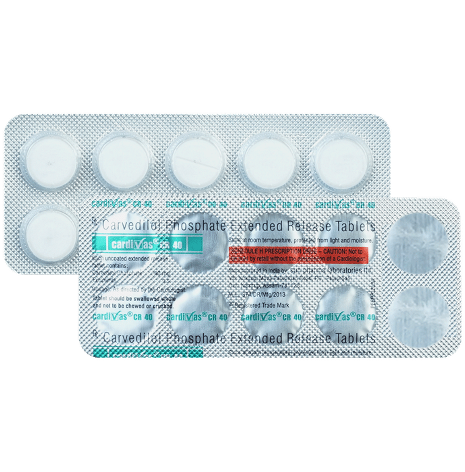 Cardivas CR 40 Tablet
