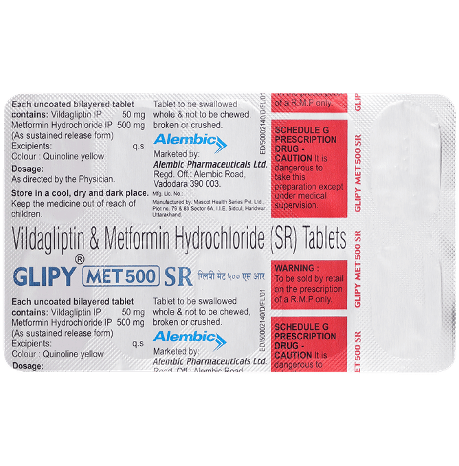 Glipy MET 500 SR Tablet