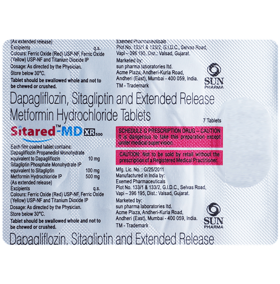 Sitared-MD XR 500 Tablet