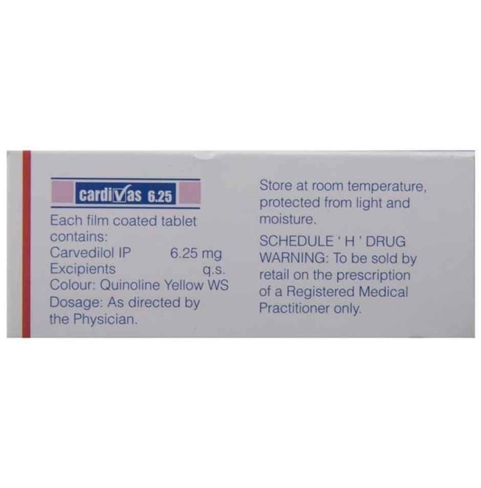 Cardivas 6.25 Tablet