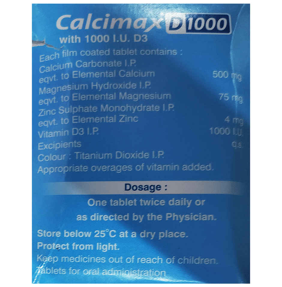 Calcimax D 1000 Tablet