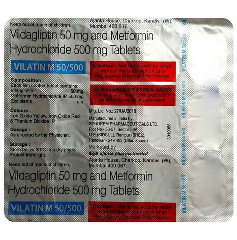 Vilatin M 50/500 Tablet