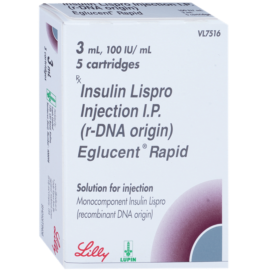 Eglucent Rapid 100IU/mL Solution for Injection
