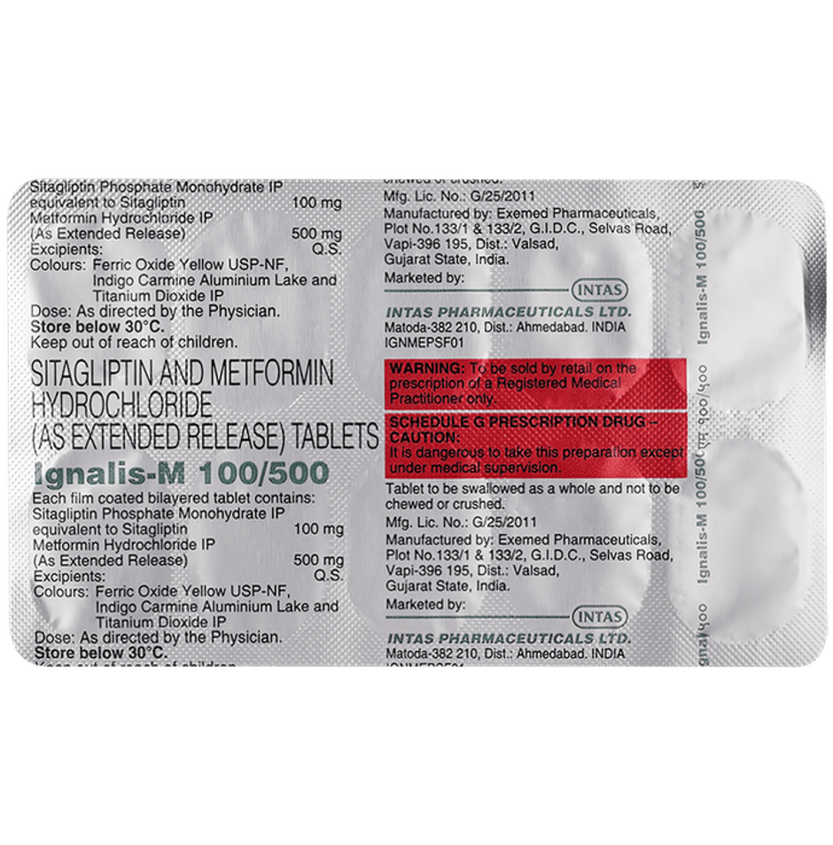 Ignalis-M 100/500 Tablet