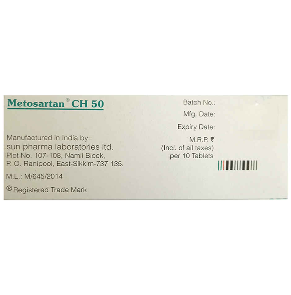 Metosartan CH 50 Tablet ER