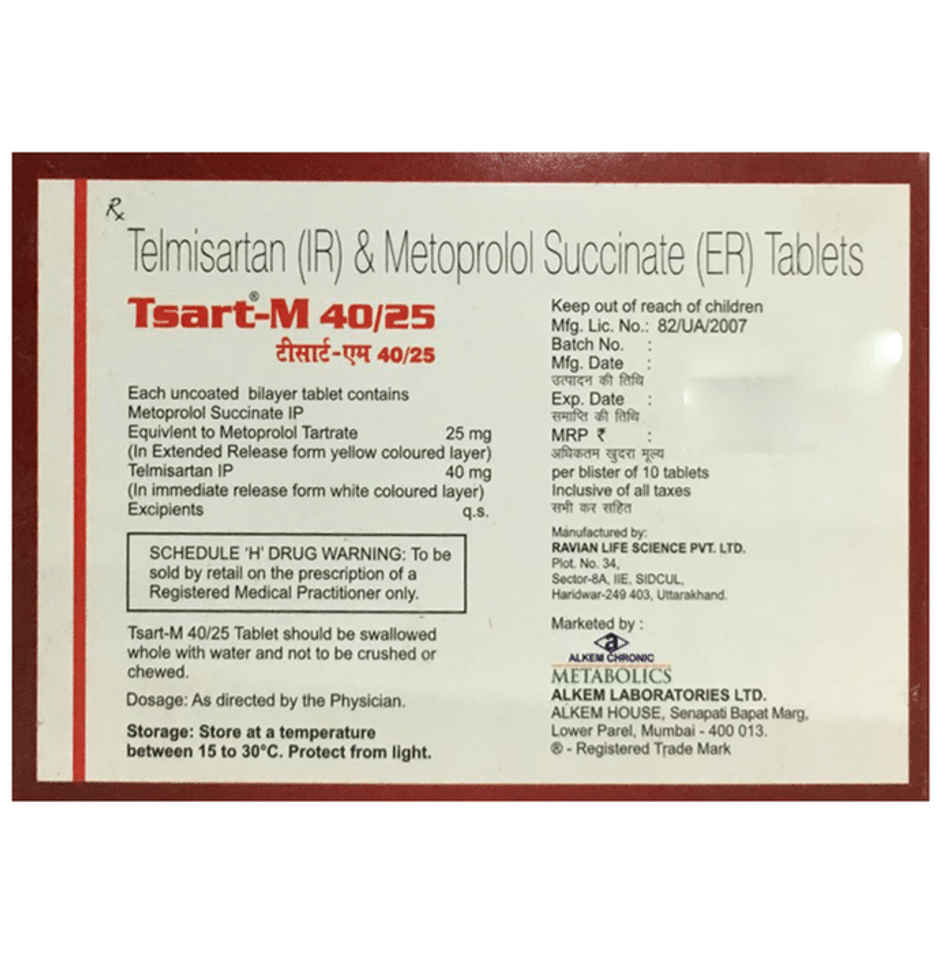 Tsart-M 40/25 Tablet