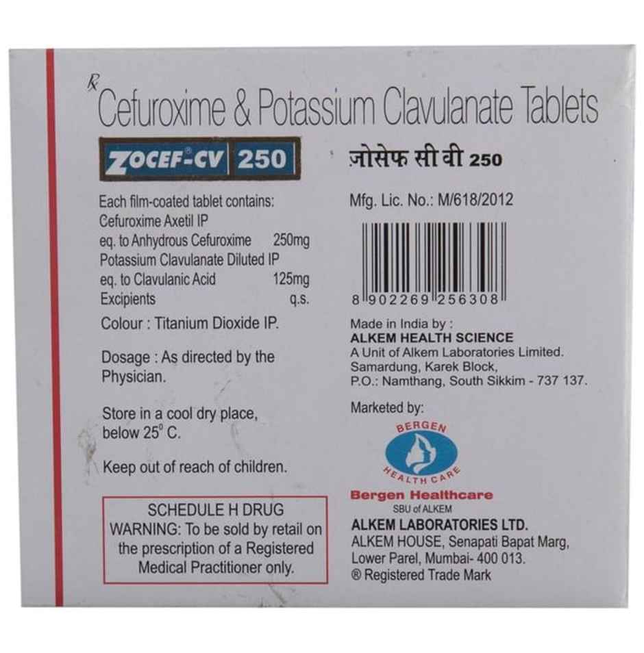 Zocef-CV 250 Tablet