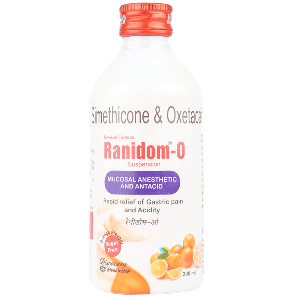 Ranidom-O Orange Flavour Sugar Free Oral Suspension
