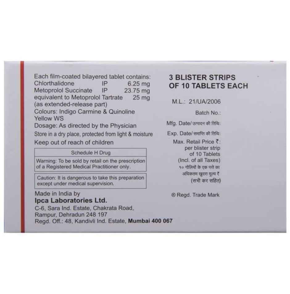 CTD-M 6.25/25 Tablet ER