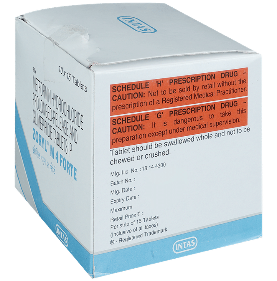 Zoryl M 4 Forte Tablet PR