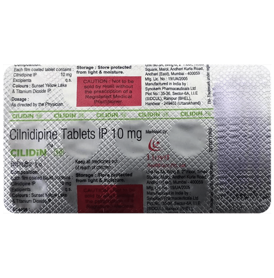 Cilidin 10 Tablet