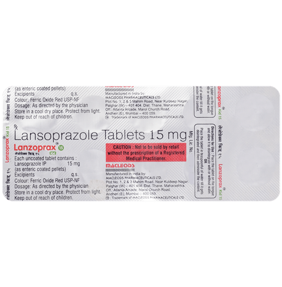 Lanzoprax Kid 15 Tablet