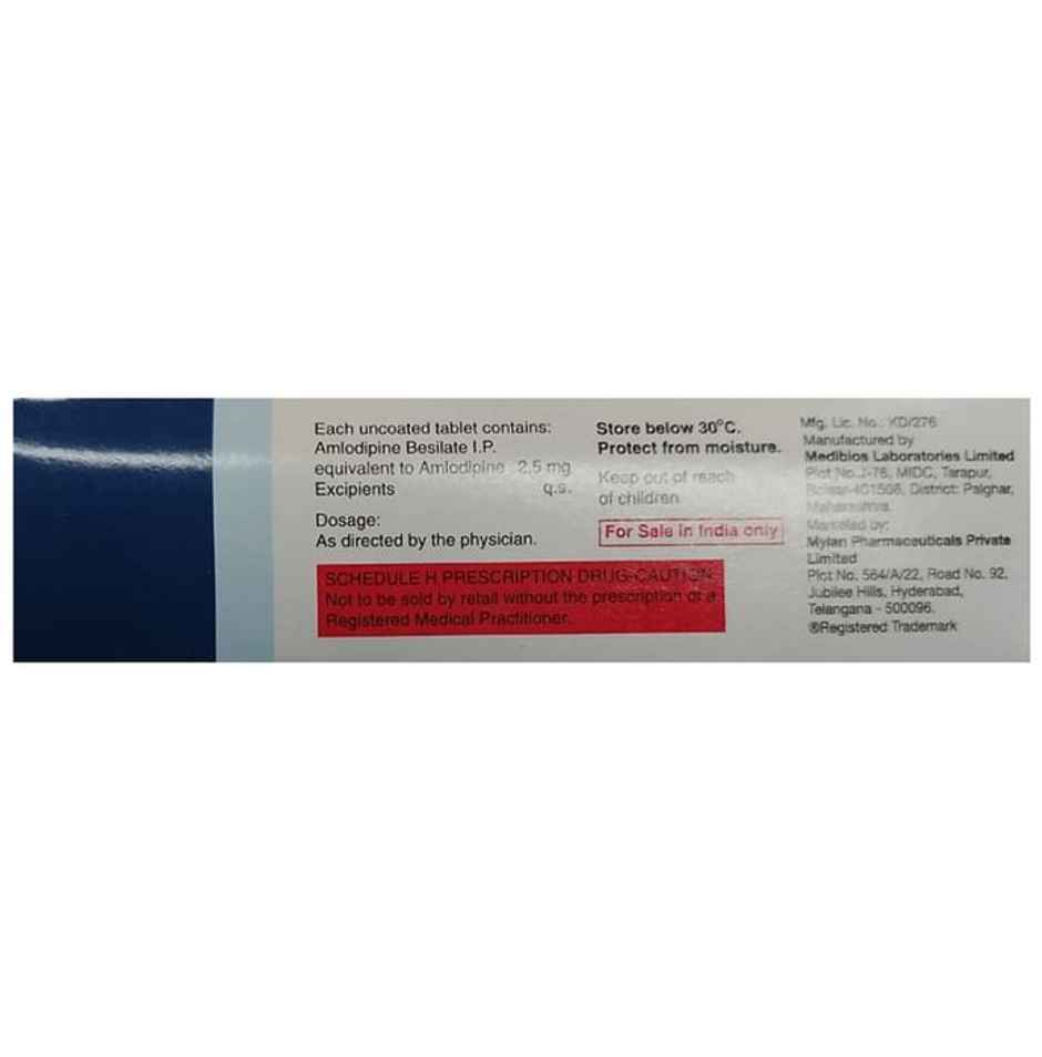 Amlogard 2.5mg Tablet