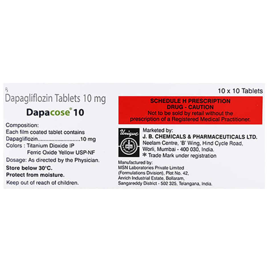 Dapacose 10 Tablet