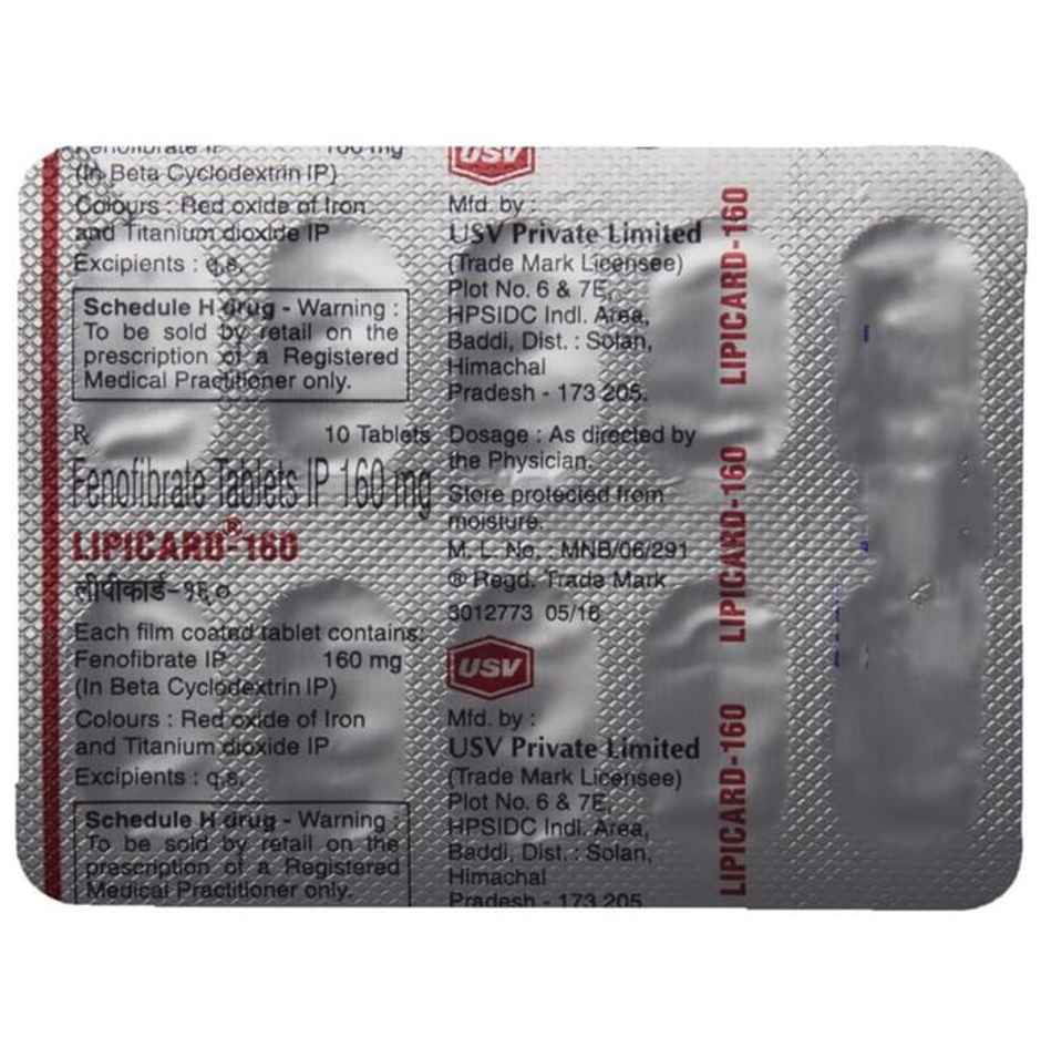 Lipicard-160 Tablet
