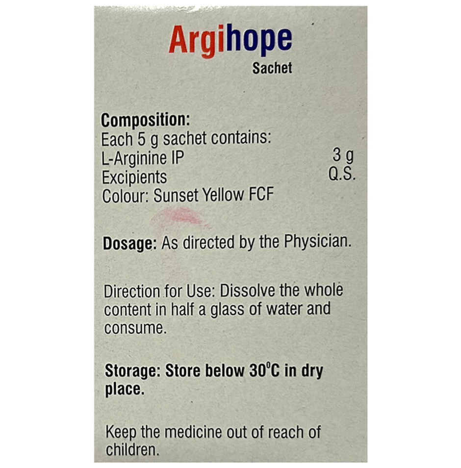 Argihope Orange-Lemon Flavour Sugar Free Sachet