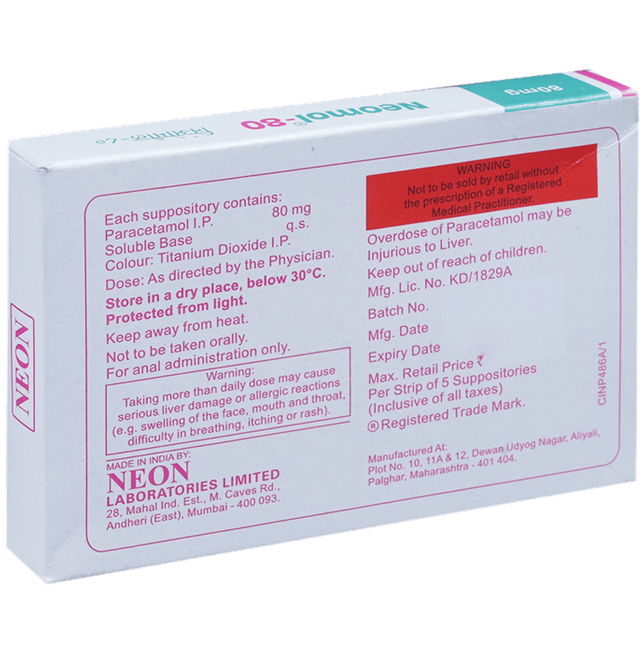 Neomol-80 Anal Suppository