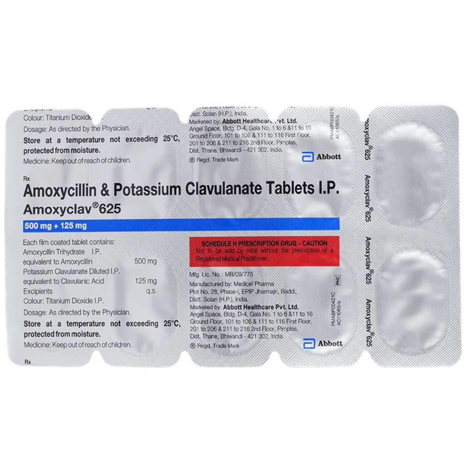 Amoxyclav 625 Tablet
