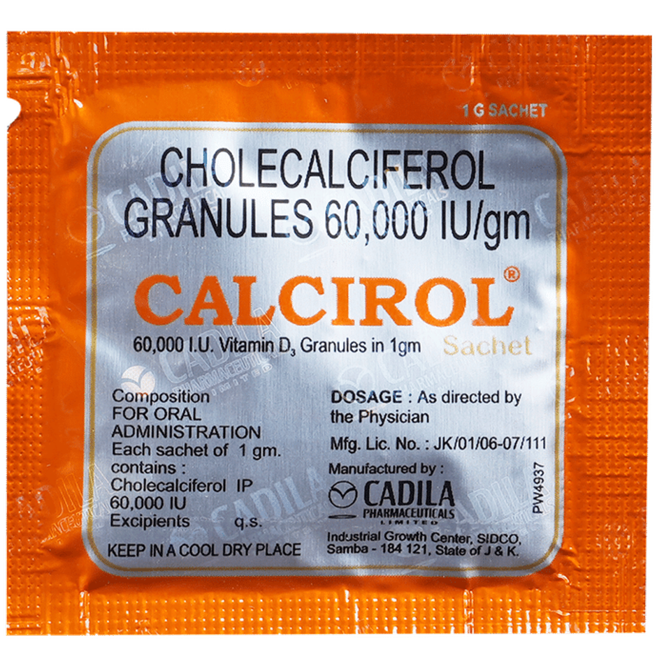 Calcirol 60,000 IU Granules Combo