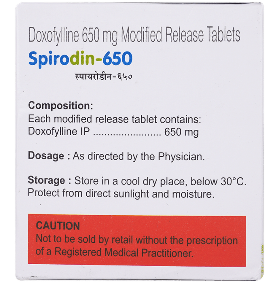 Spirodin-650 Tablet MR