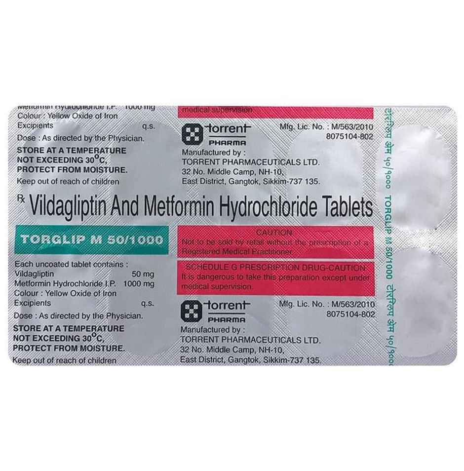 Torglip M 50/1000 Tablet