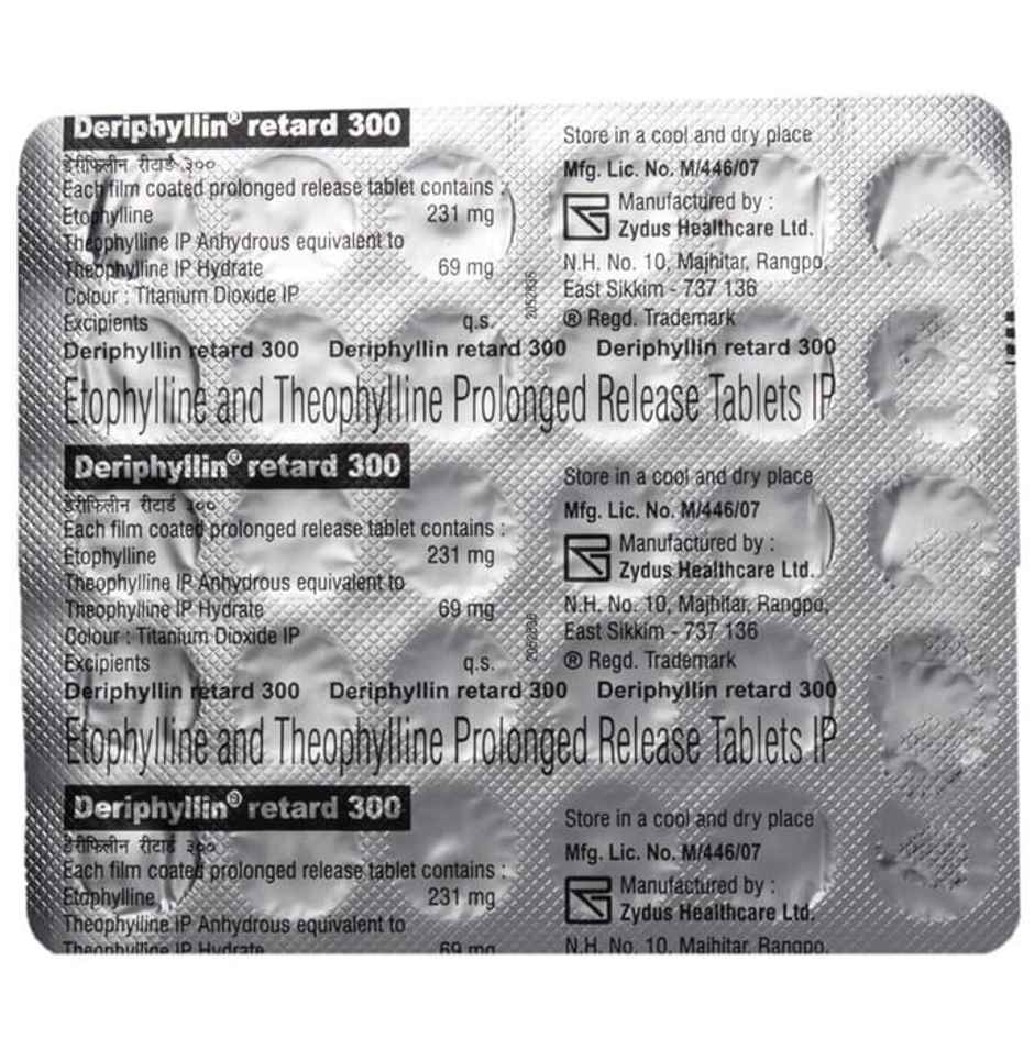Deriphyllin Retard 300 Tablet PR