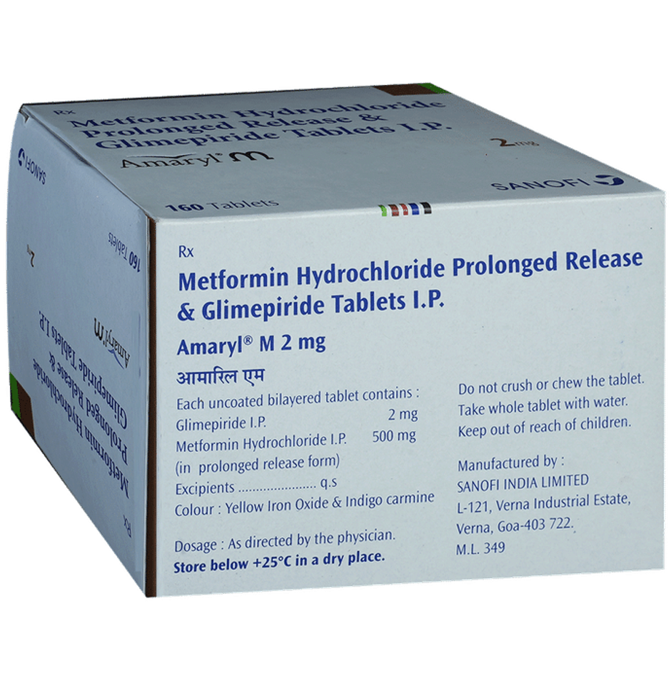 Amaryl M 2mg Tablet PR