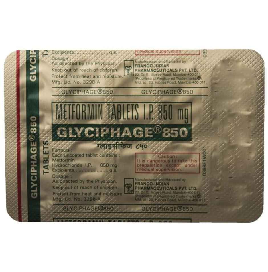 Glyciphage 850 Tablet