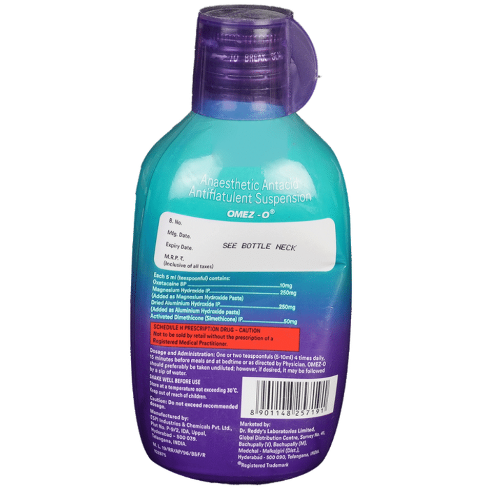 Omez-O Mint Flavour Sugar Free Oral Suspension