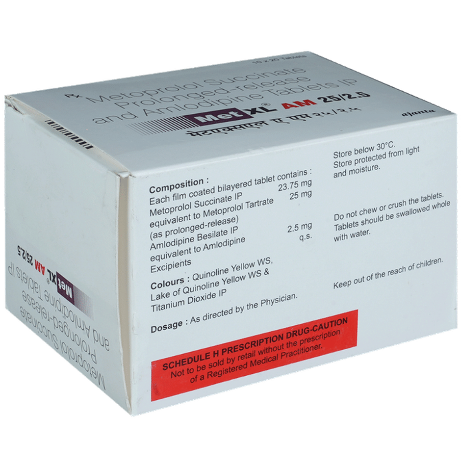 Met XL AM 25/2.5 Tablet PR