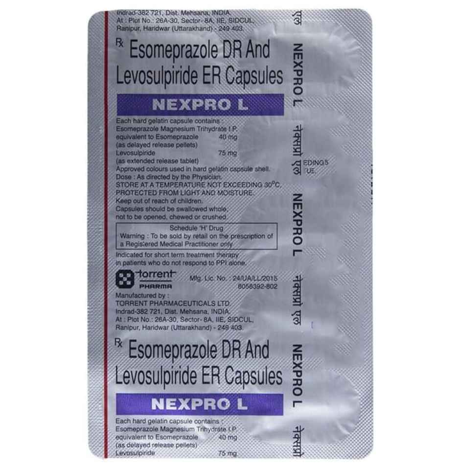 Nexpro L 40mg+75mg Capsule