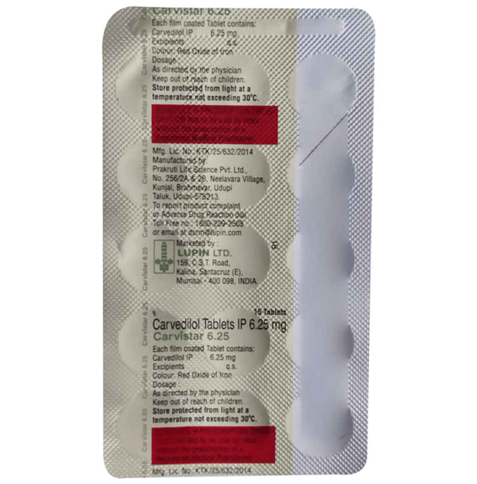 Carvistar 6.25 Tablet