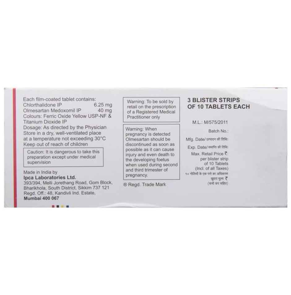 CTD-O 6.25/40 Tablet