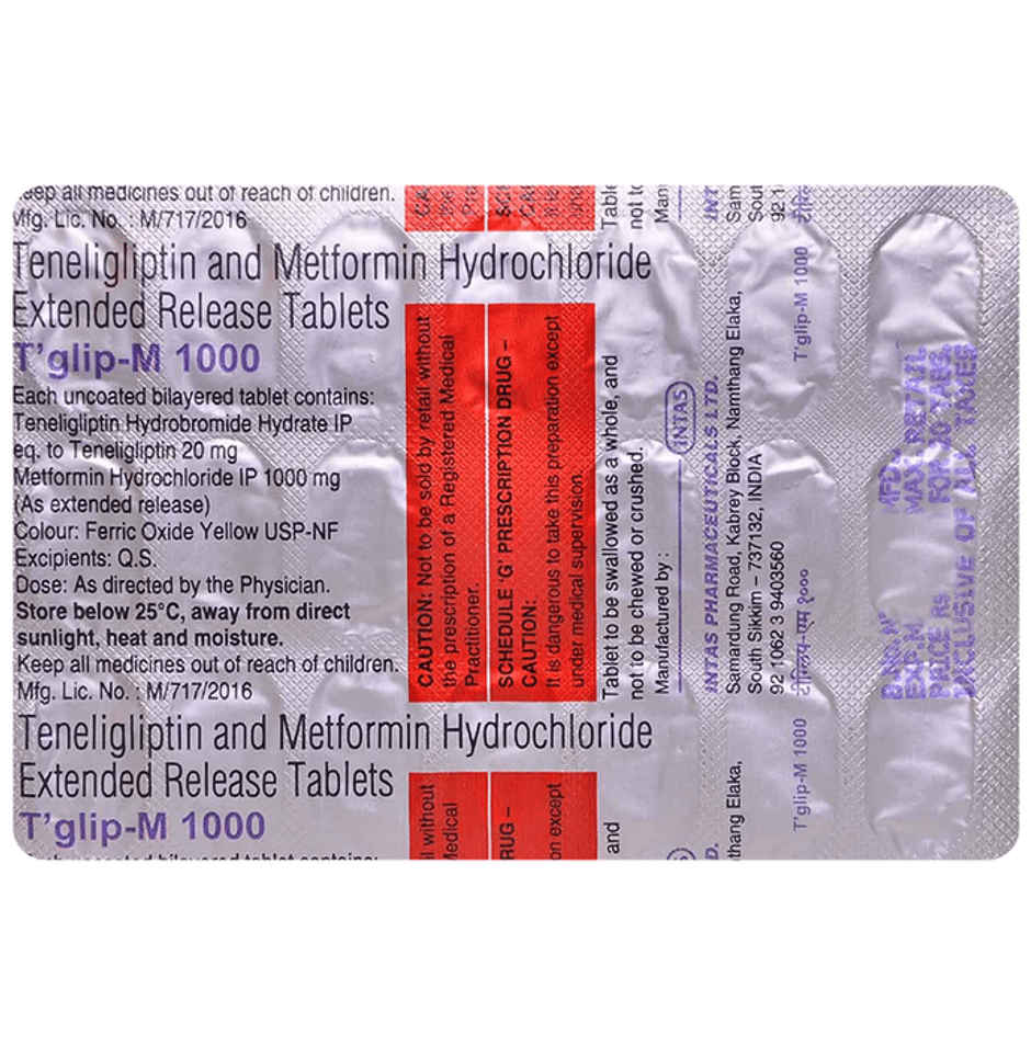 T Glip-M 1000 Tablet ER