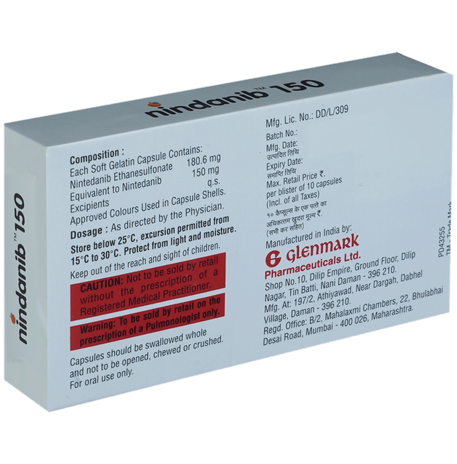 Nindanib 150 Soft Gelatin Capsule