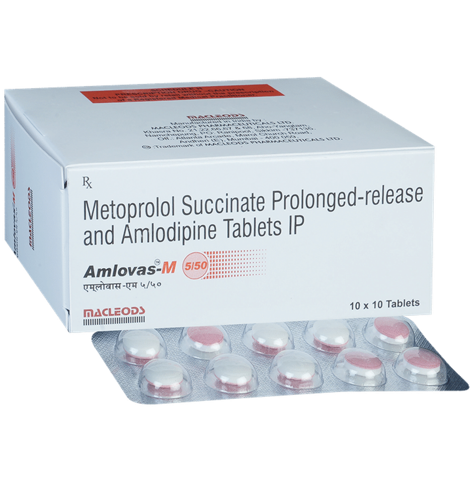 Amlovas-M 5/50 Tablet PR
