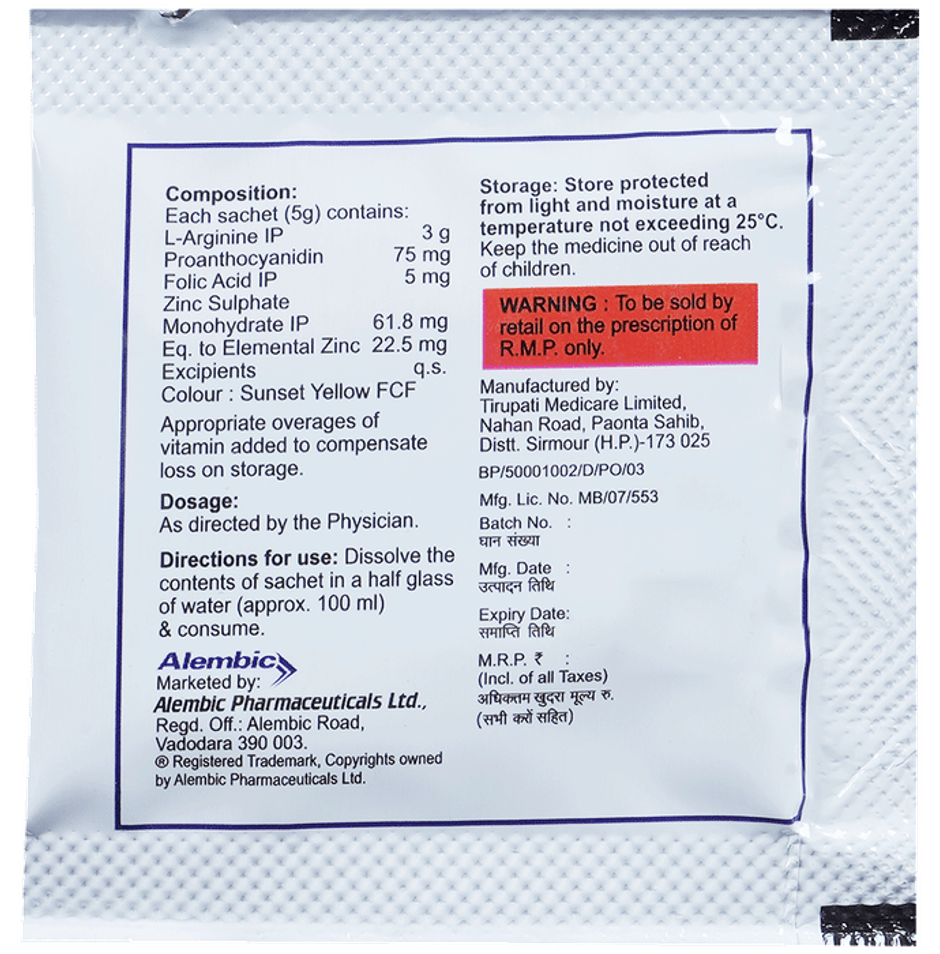 Hermin Orange Flavour Sugar Free Oral Sachet