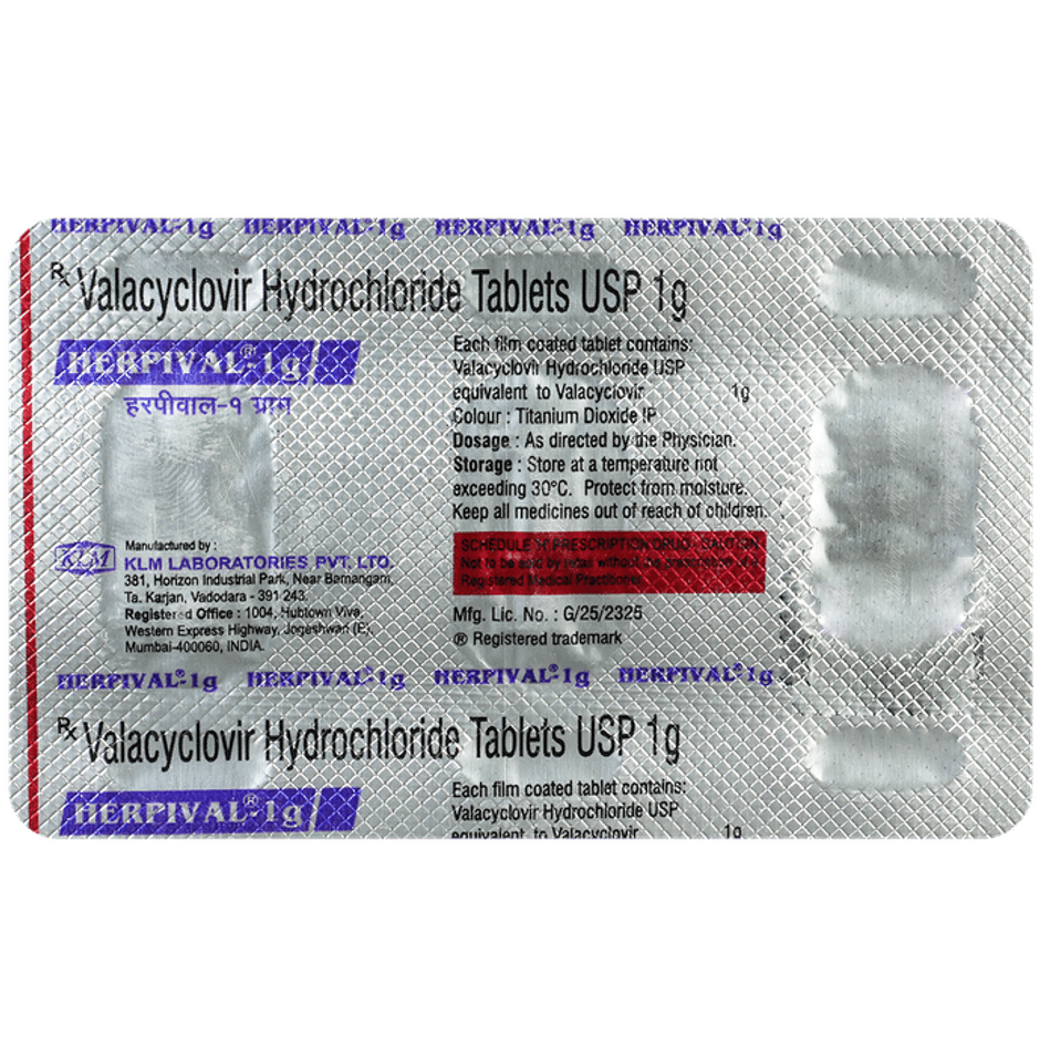 Herpival-1g Tablet