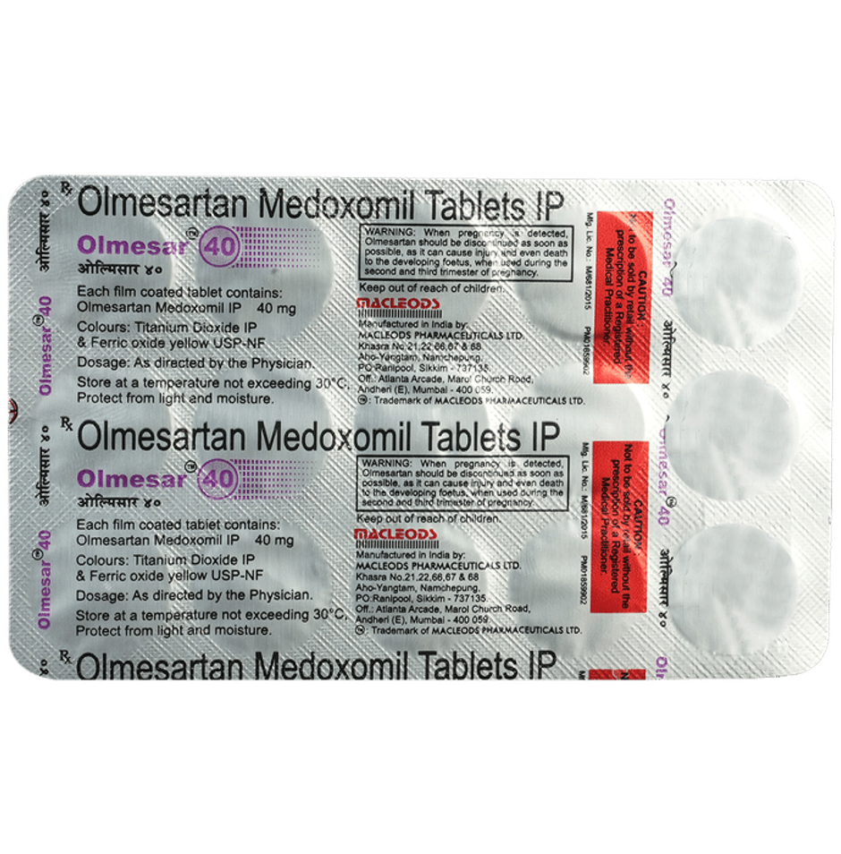 Olmesar 40 Tablet