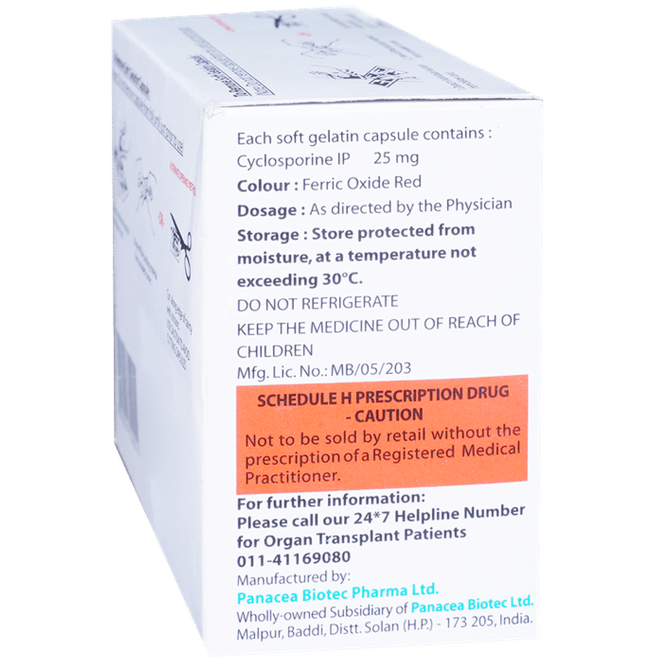 Panimun Bioral 25mg Capsule