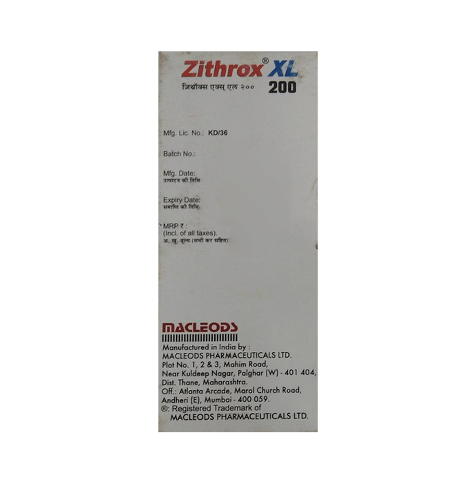 Zithrox XL 200 Oral Suspension