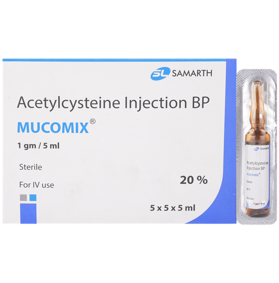 Mucomix 1gm/5ml Injection